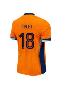 Nederland Donyell Malen #18 Voetbaltruitje Thuis tenue EK 2024 Korte Mouw